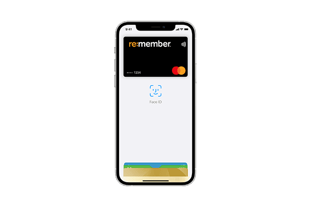 Illustrasjon av Apple Pay på mobilen