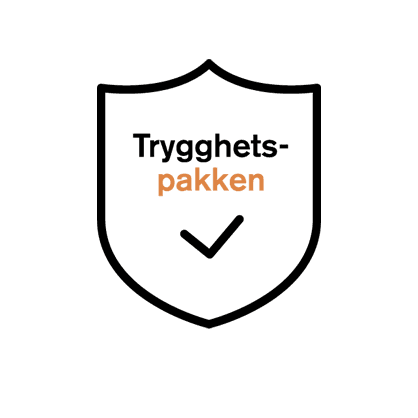 Illustrasjon med logo av trygghetspakken